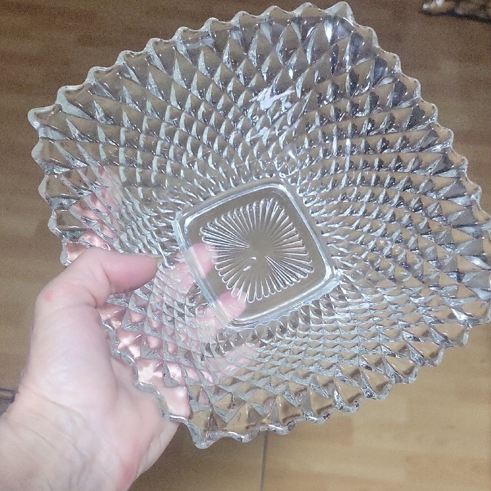 Vintage Clear Glass Bowl